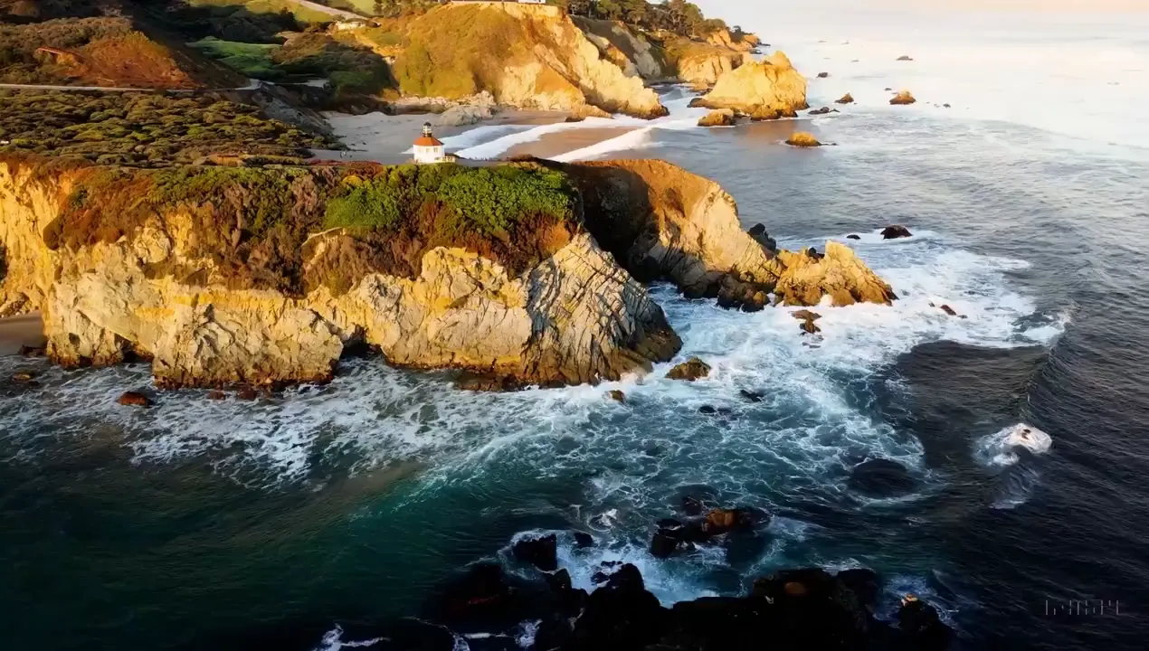 Big Sur Coast Drone View
